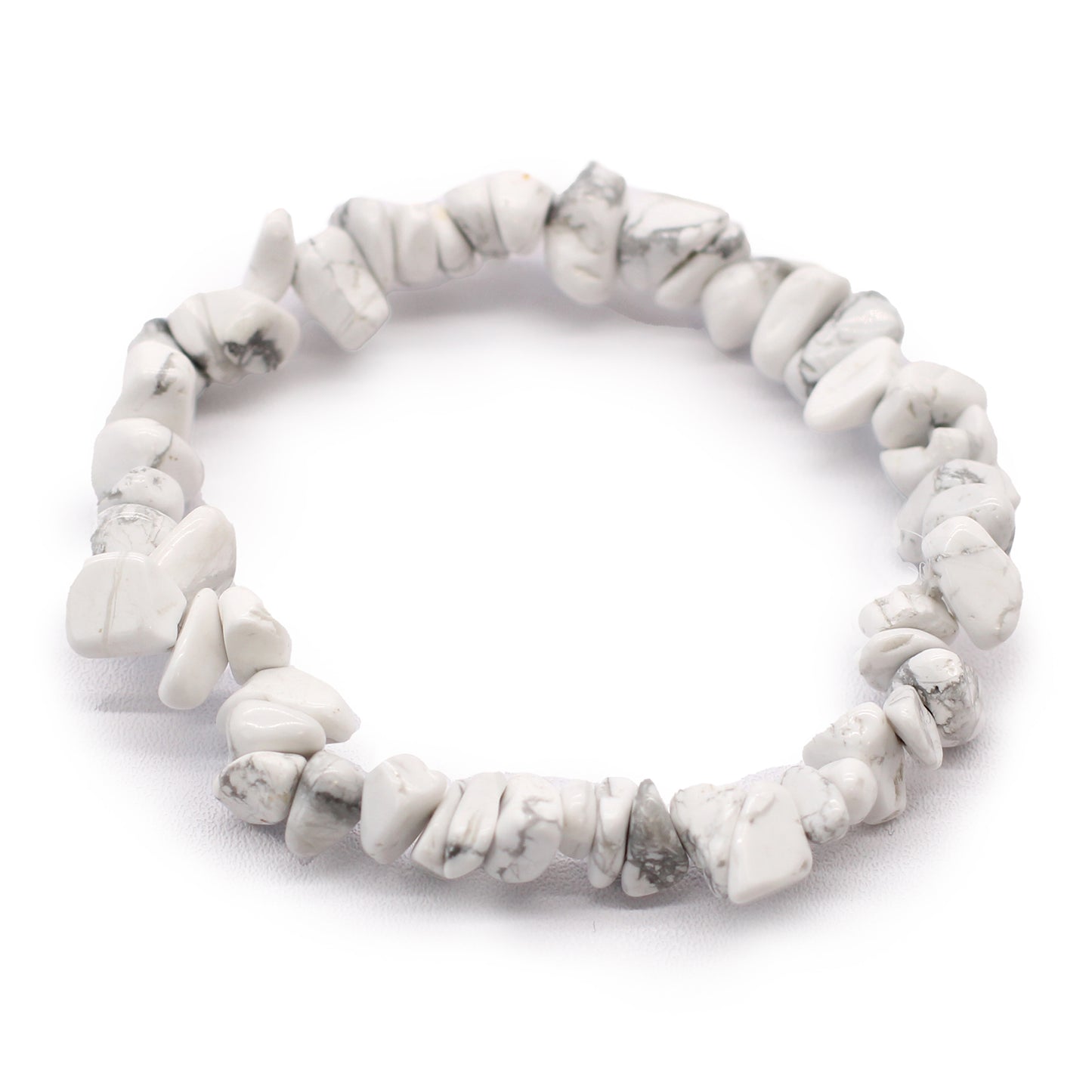Bracelet éclats de pierres Howlite | Stabilisante