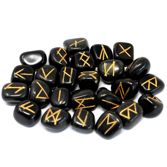 Runes divinatoires | Agate noir