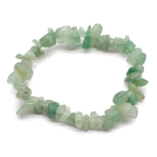 Bracelet éclats de pierres Aventurine Verte | Paix intérieure