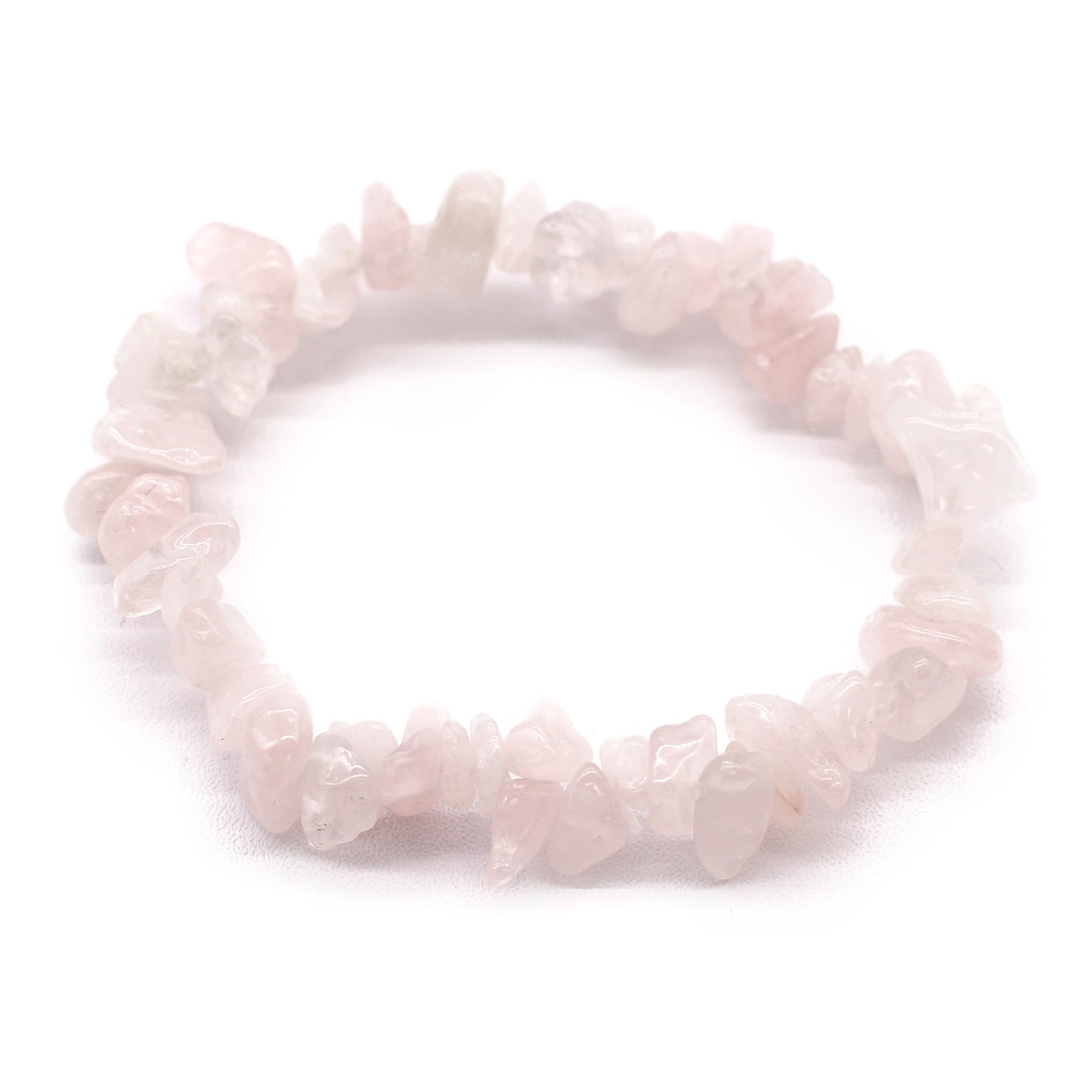 Bracelet éclats de pierres Quartz Rose | Amour