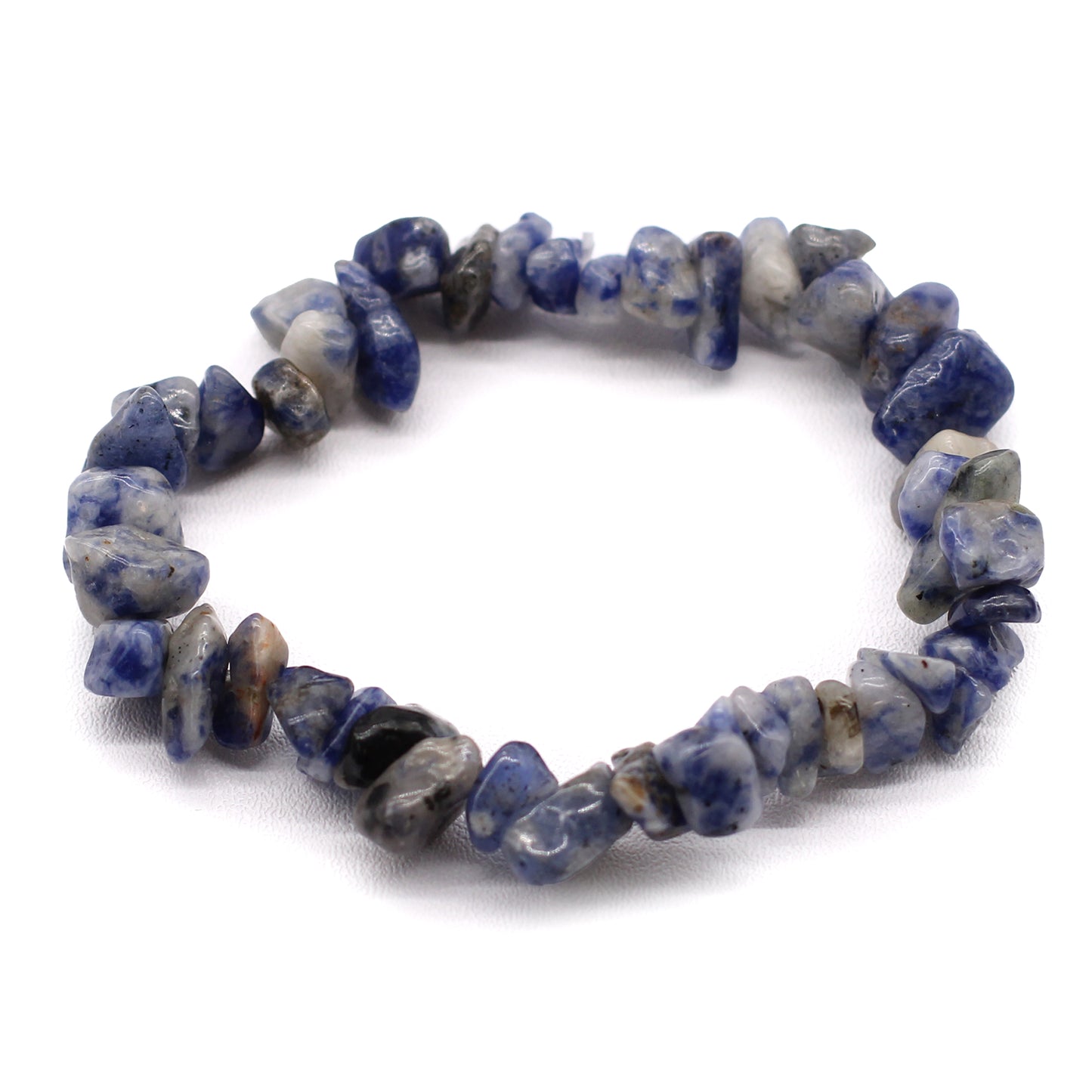 Bracelet éclats de pierres Sodalite | Confiance