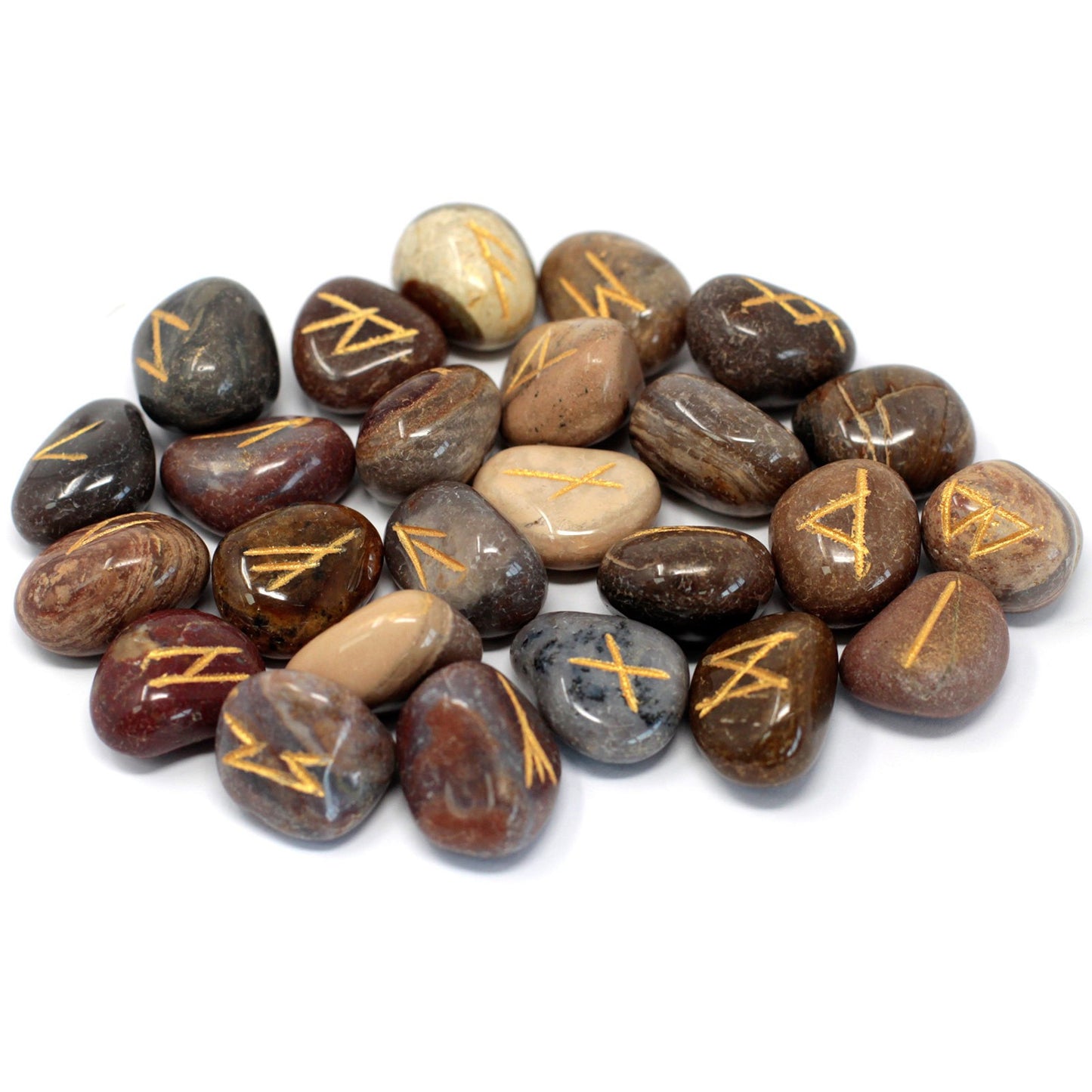 Runes divinatoires | Jaspe Mixte